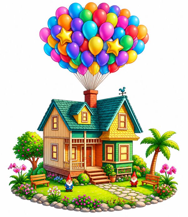 Casa UP com balões